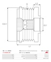 Polea Alternador Zm 9601231 Mercedes Benz Sprinter