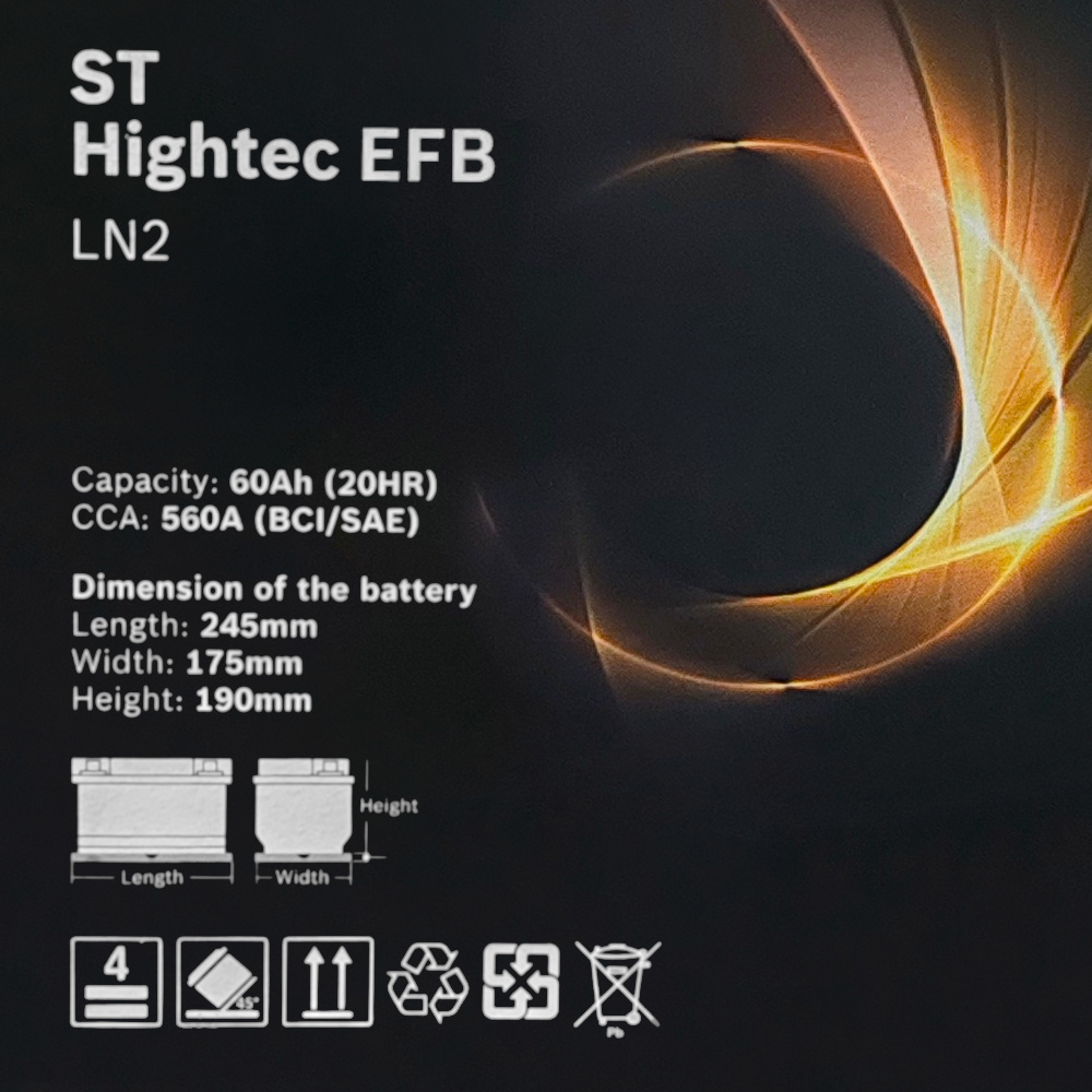 Bateria Bosch Ln2 Efb 60ah Start Stop Bmw, Mercedes Benz