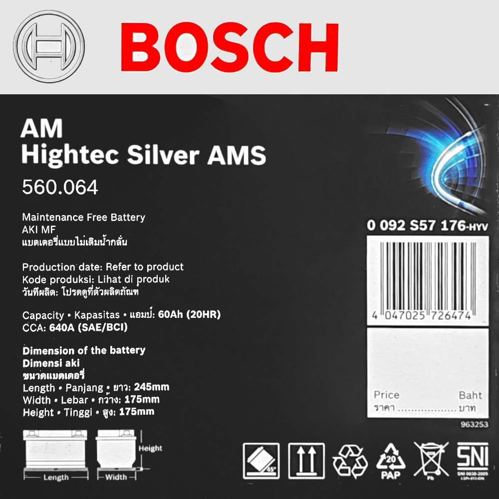 Bateria Bosch 42d 1000 60ah