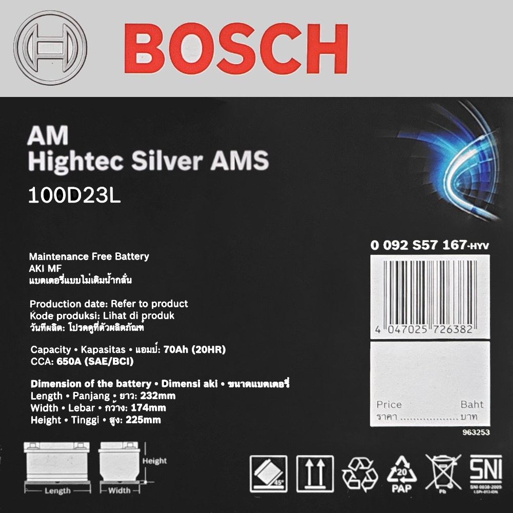 Bateria Bosch Ams 35d 1000 70ah