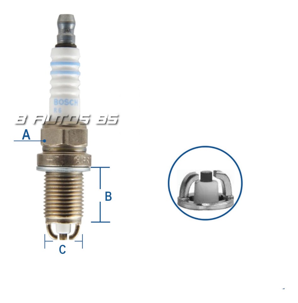 Bujia Bosch Fr7ldc Doble Electrodo