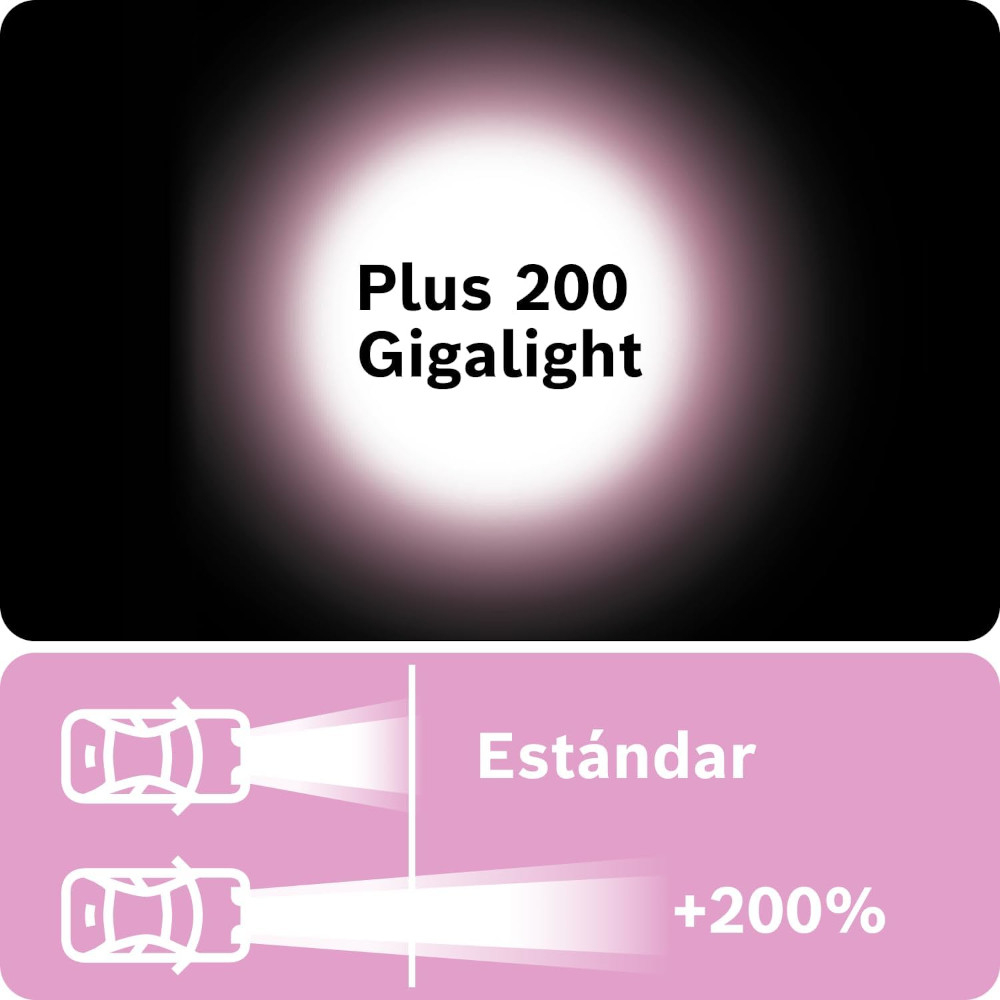 Bombillos Boschh4 X2 Plus 200%+luz 12v 60/55w
