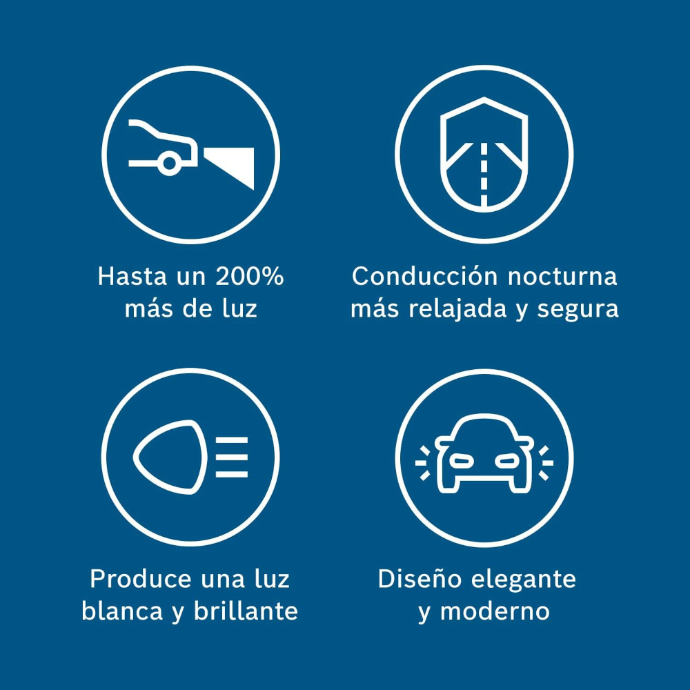 Bombillos Boschh4 X2 Plus 200%+luz 12v 60/55w