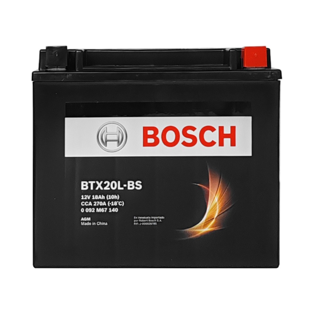[0092M67140] BATERIA DE MOTO BOSCH BTX20L-BS 12V 18AH REF. M6024