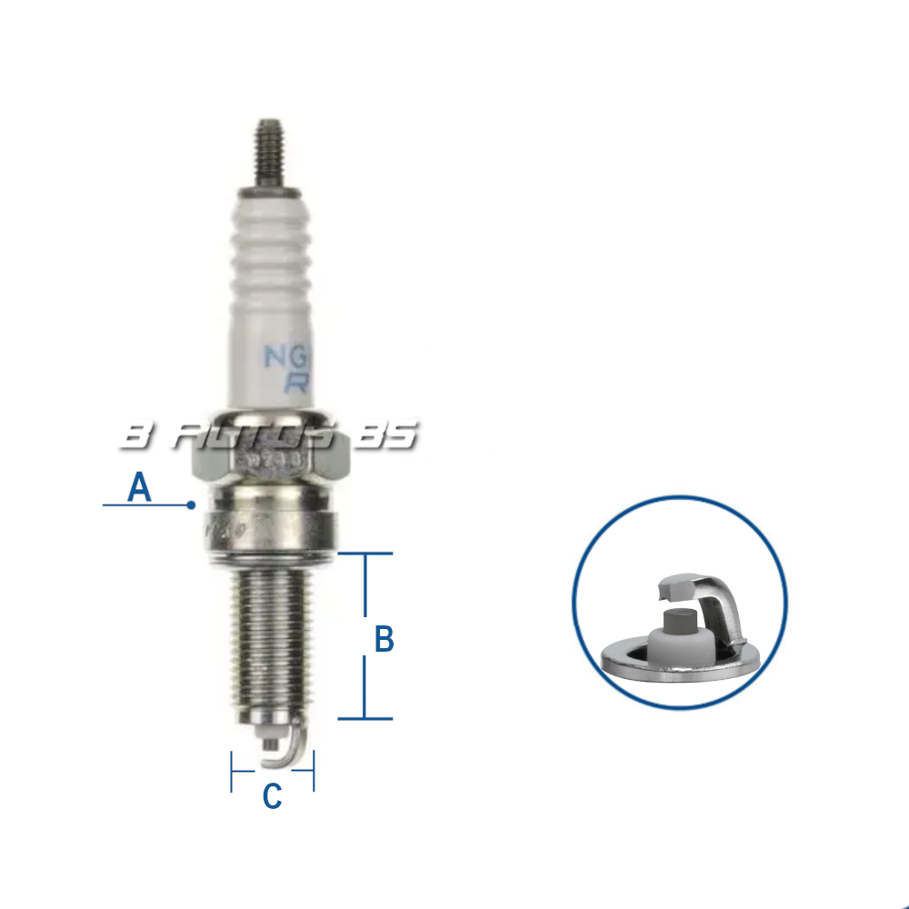 BUJIA NGK CPR8EA-9 YAMAHA/ HONDA REF. CPR8EA-9