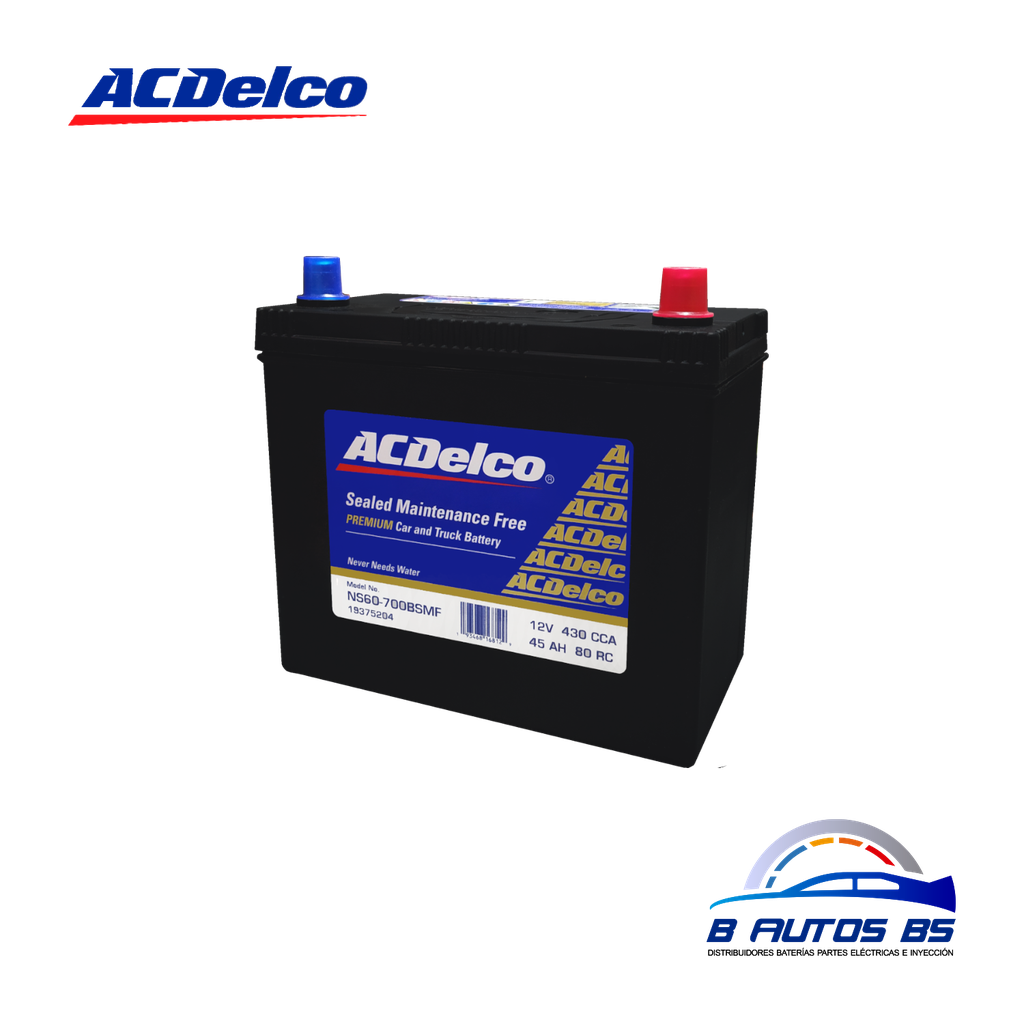 BATERIA AC-DELCO DORADA NS60L 700 REF. 19334047