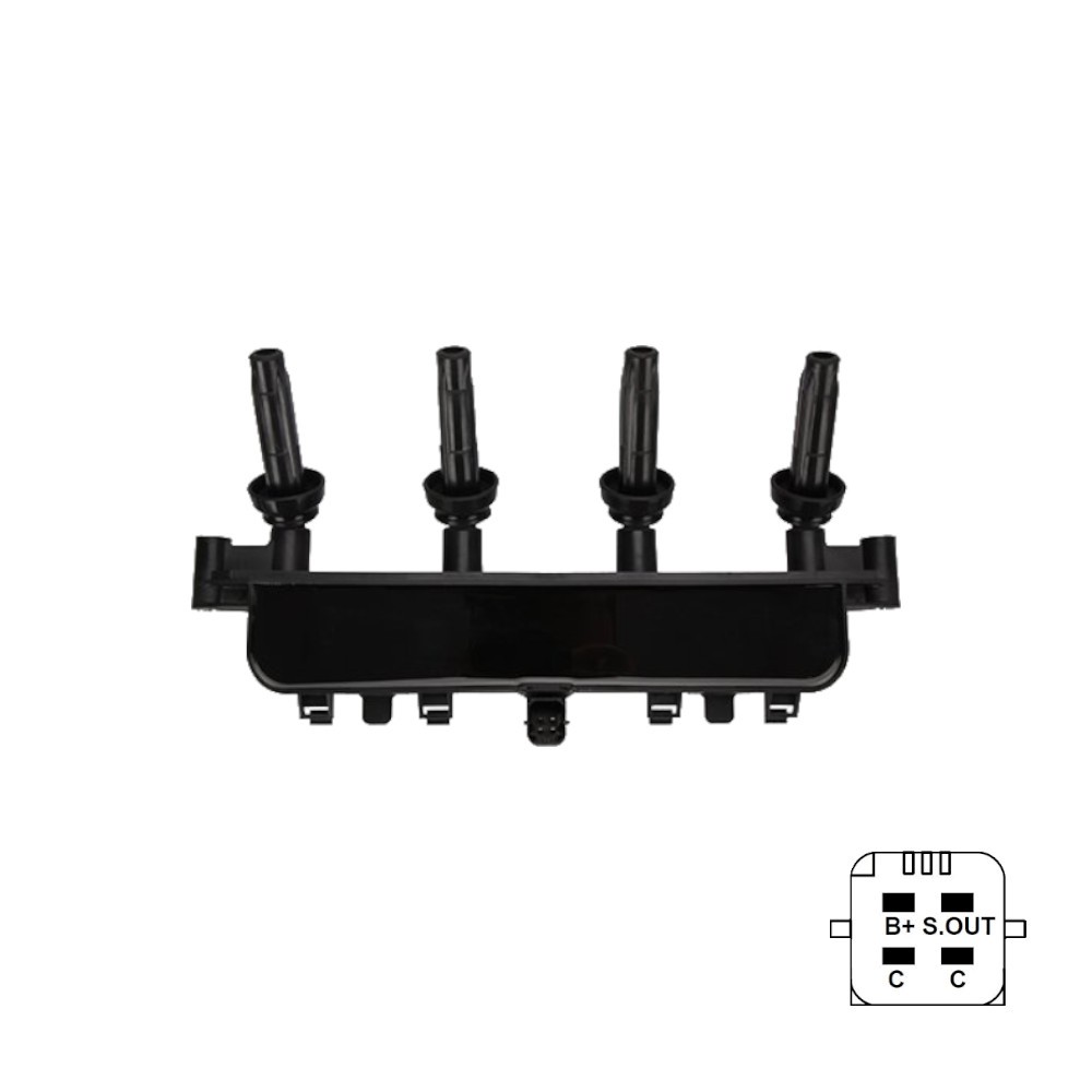 BOBINA ENCENDIDO COMPATIBLE CITROEN PEUGEOT 206 154303 REF. 154303