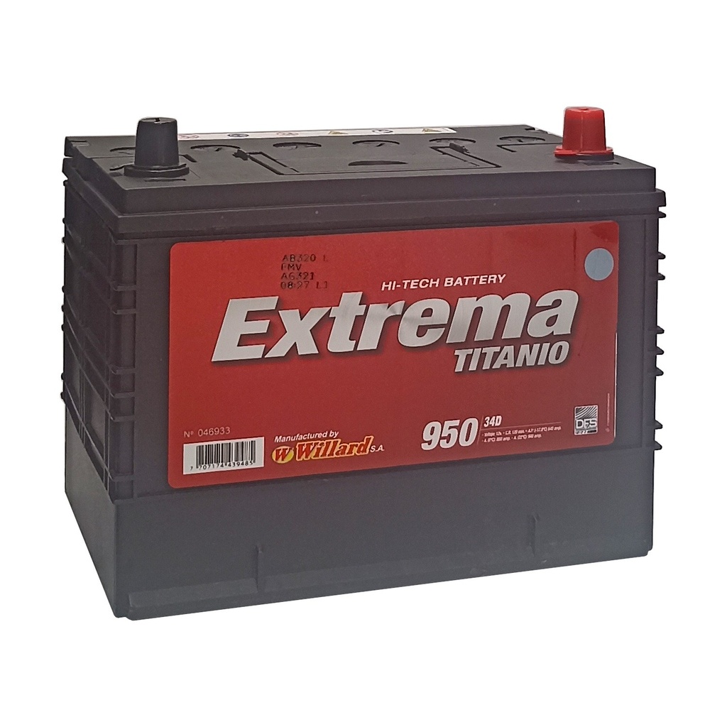 [34D-950] BATERIA WILLARD 34D 950 REF. 34D-950