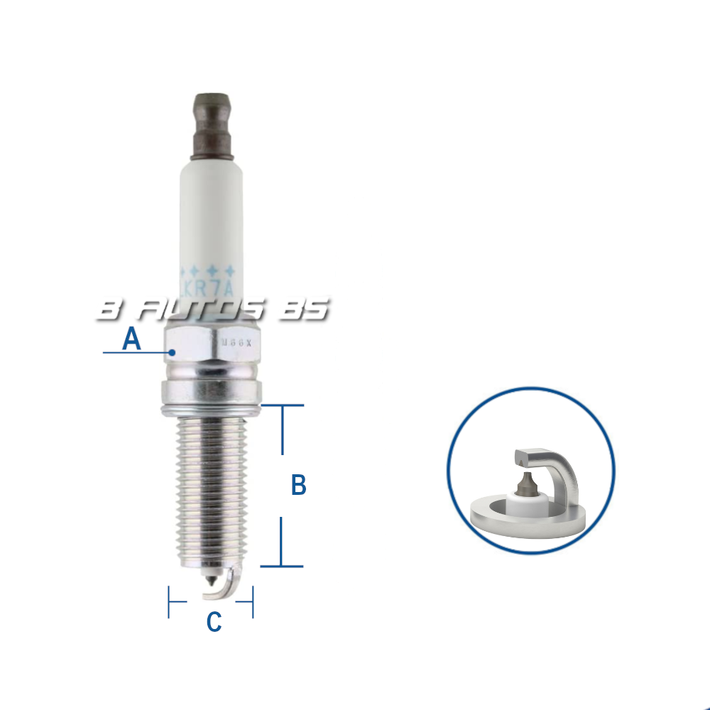 [PLKR7A] BUJIA NGK PLKR7A PLATINO MERCEDES BENZ REF. PLKR7A
