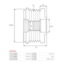 POLEA ALTERNADOR HYUNDAI TERRACAN, KIA CARNIVAL REF. 28608