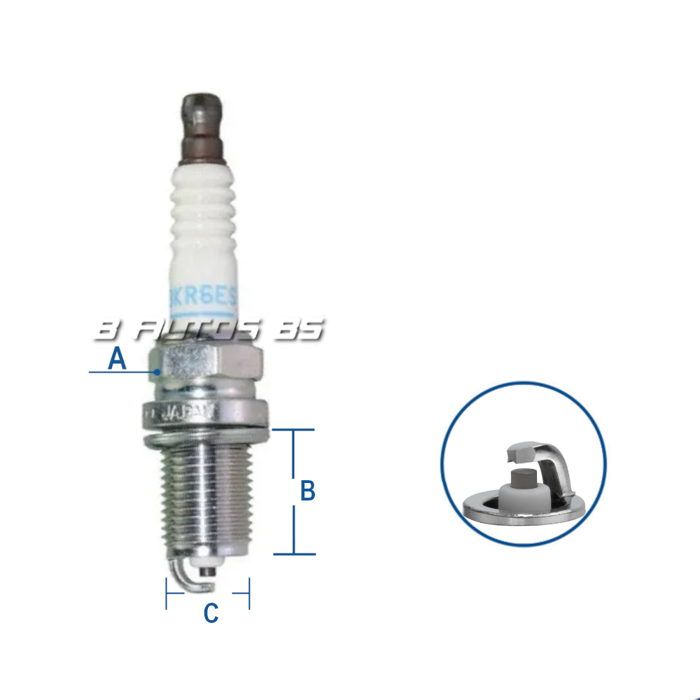 BUJIA NGK BKR6ESZ-10 CHEVROLET/ MAZDA/ RENAULT REF. BKR6ESZ