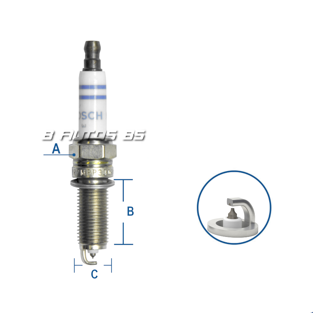 BUJIA BOSCH YR7MPP33 PLATINO MERCEDES BENZ REF. YR7MPP33