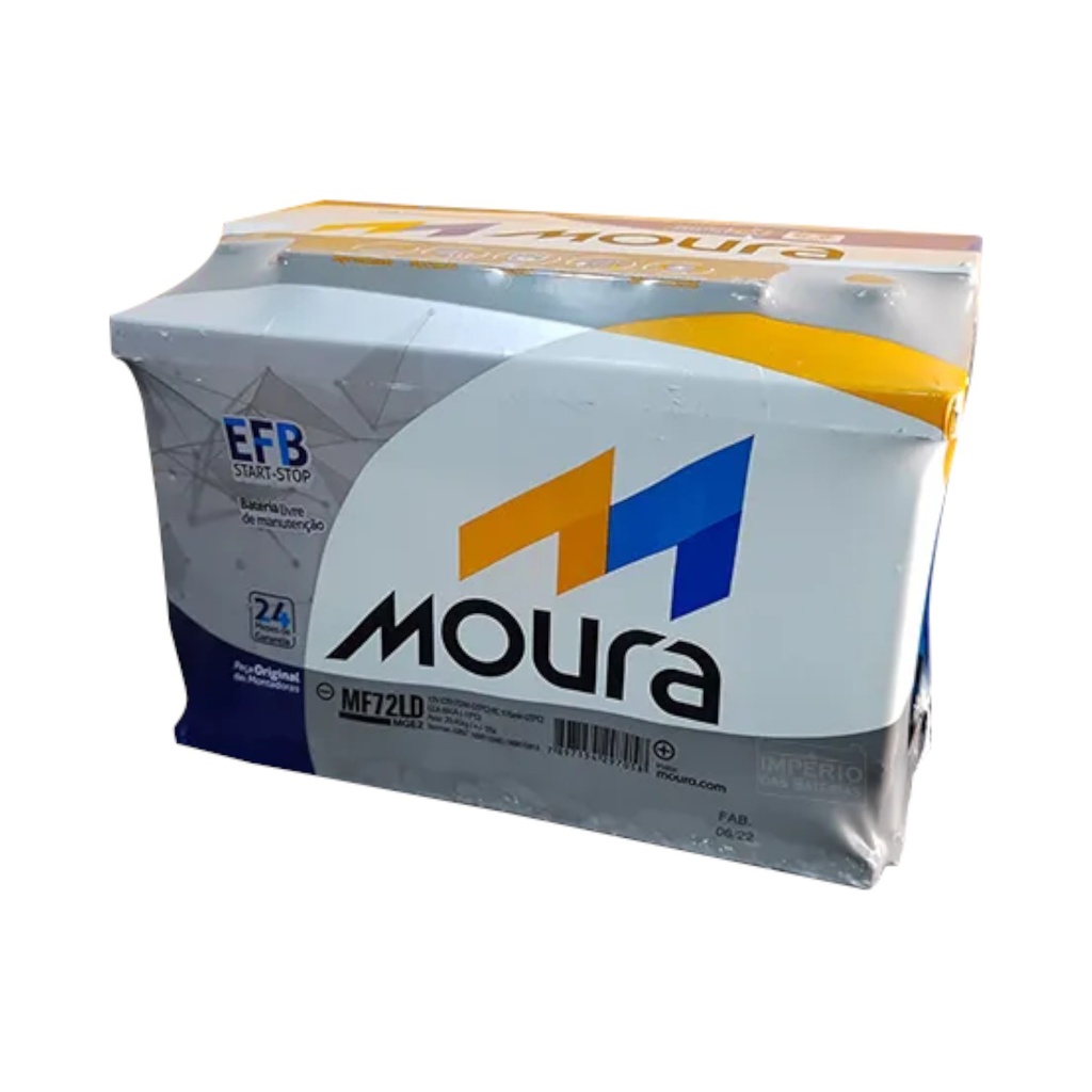 Bateria Moura EFB Mf72ld LN3