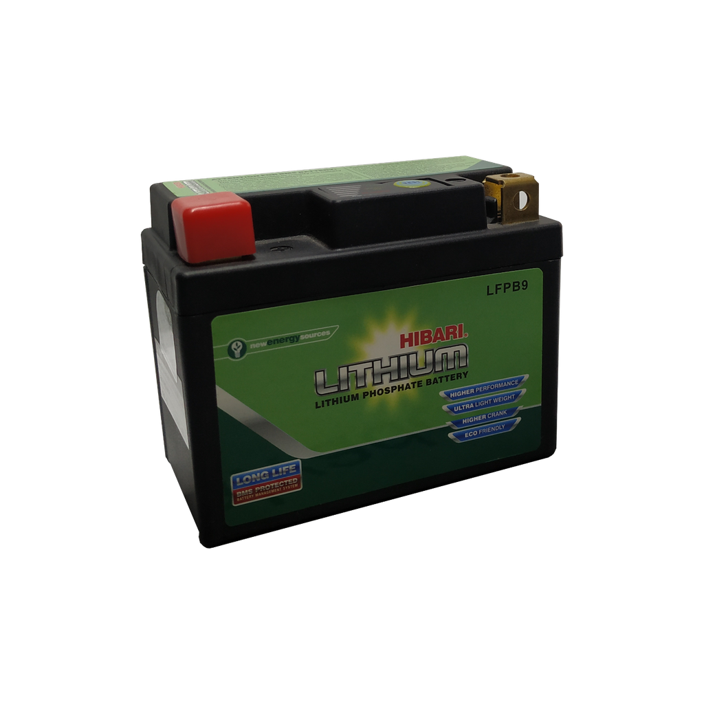 [LFPB9] BATERIA DE MOTO HIBARI LFPB9 LITIO REF. LFPB9