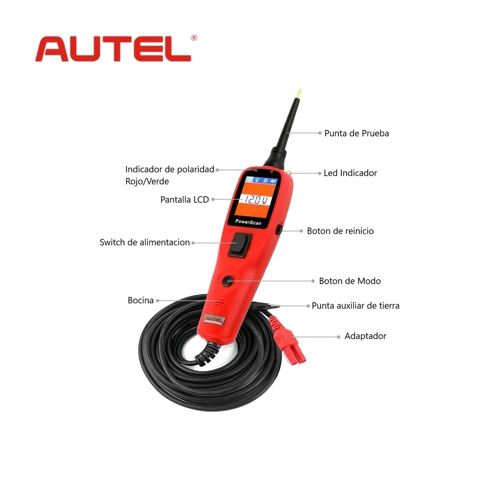 PUNTA LOGICA AUTEL PS100 REF. 44487