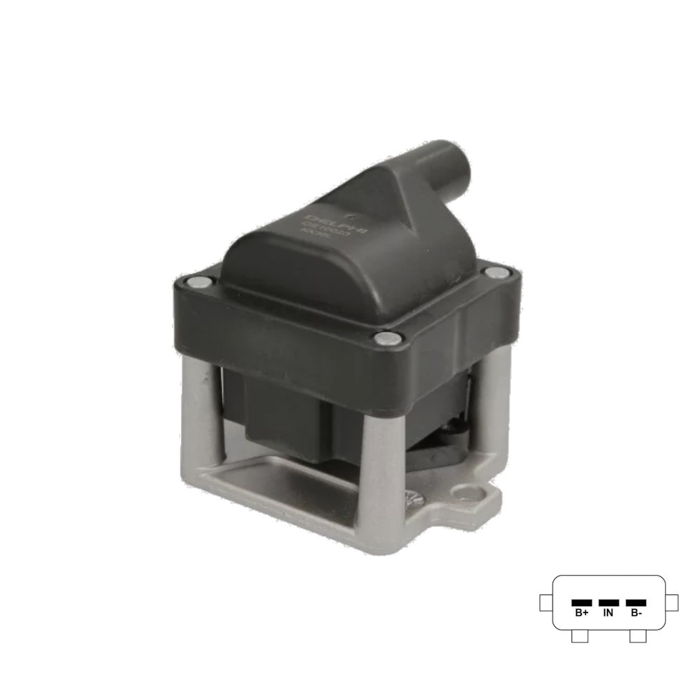 BOBINA DE ENCENDIDO PORTER C1076 VOLKSWAGEN, SKODA REF. C1076