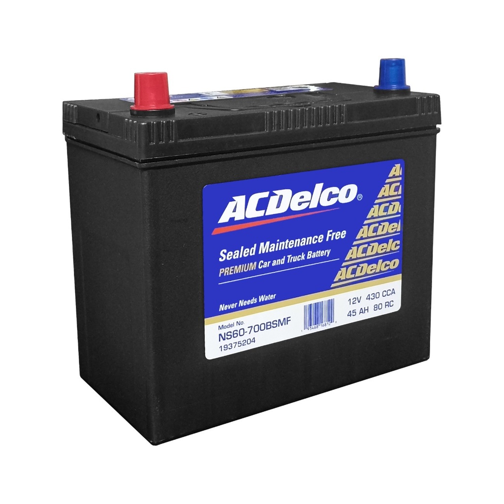 BATERIA AC-DELCO NS60 700 DORADA REF. 19375204