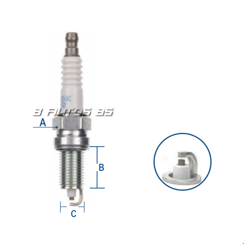 BUJIA NGK ZKR7B-10 FIAT REF. ZKR7B-10