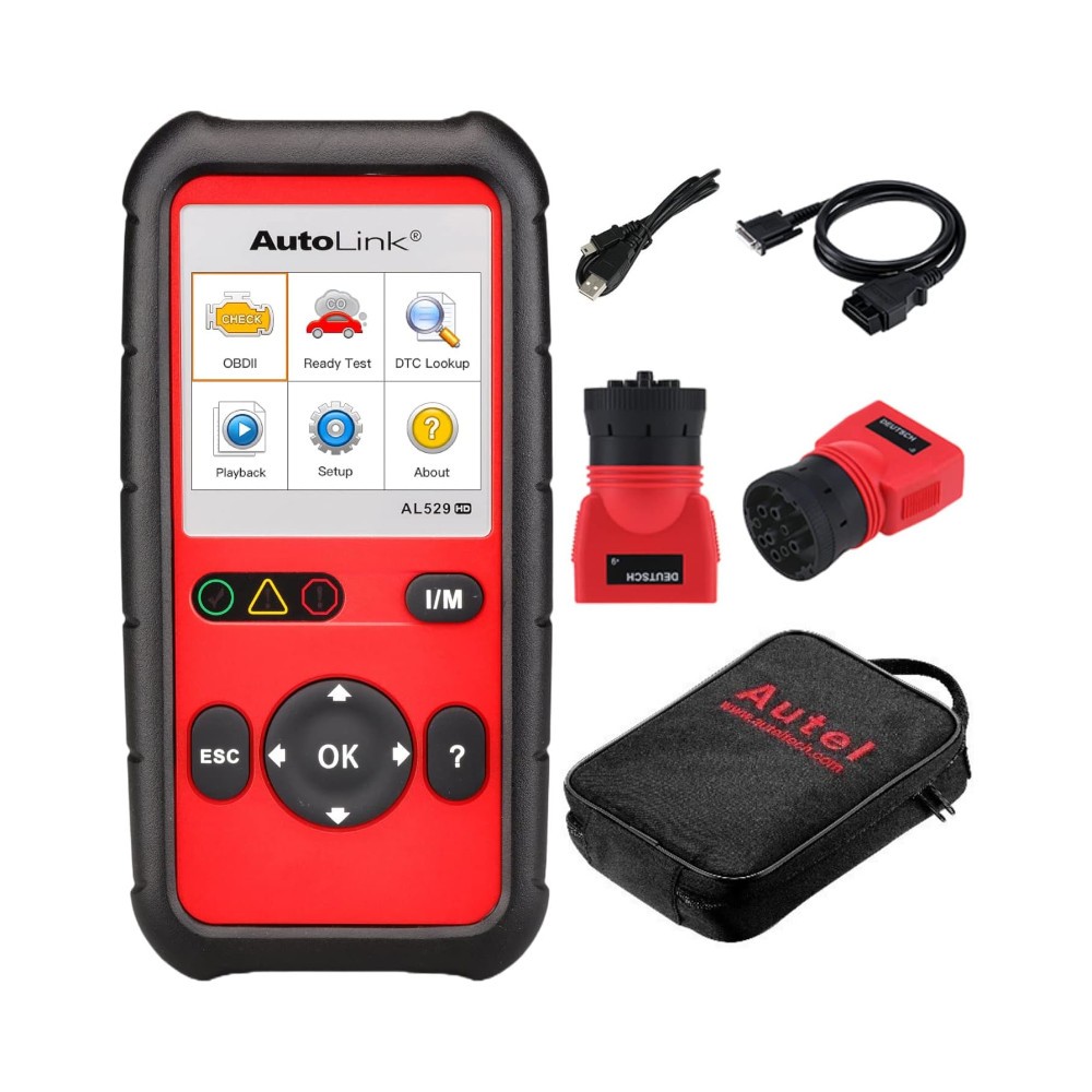 ESCANER AUTEL AL529HD LECTOR DE CÓDIGOS PARA VEHÍCULOS PESADOS REF. AL529HD