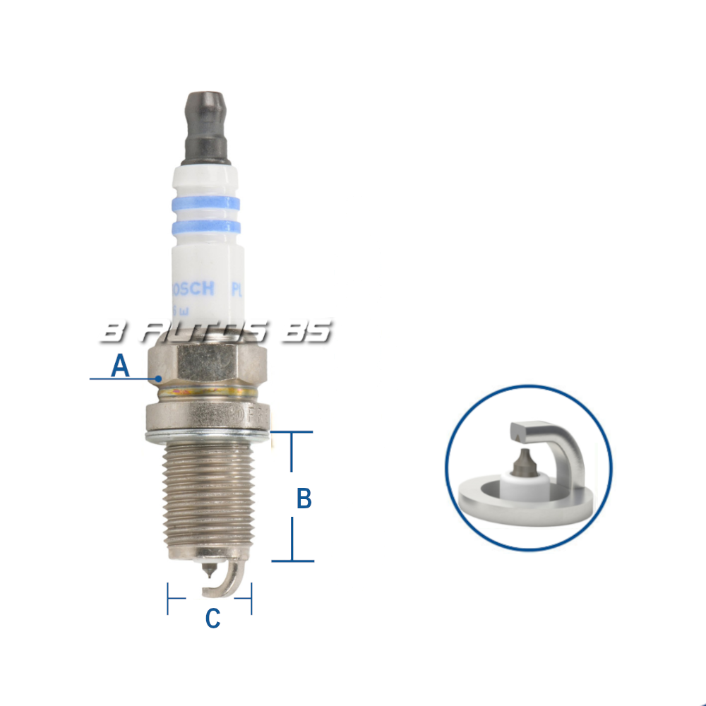 BUJIA BOSCH FR7DPP30X CHEVROLET/ HYUNDAI/ NISSAN REF. FR7DPP30X