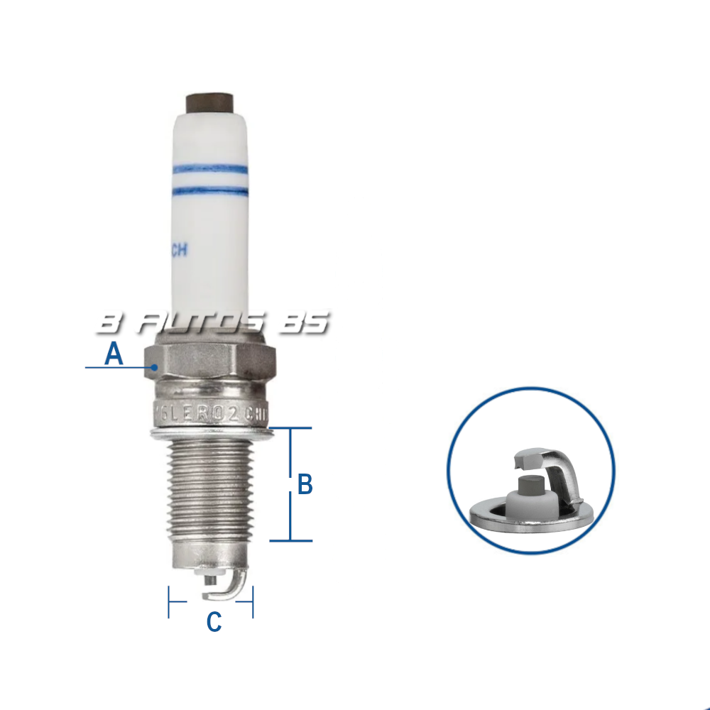 BUJIA BOSCH Y6LER02 VOLKSWAGEN VOYAGE REF. Y6LER02