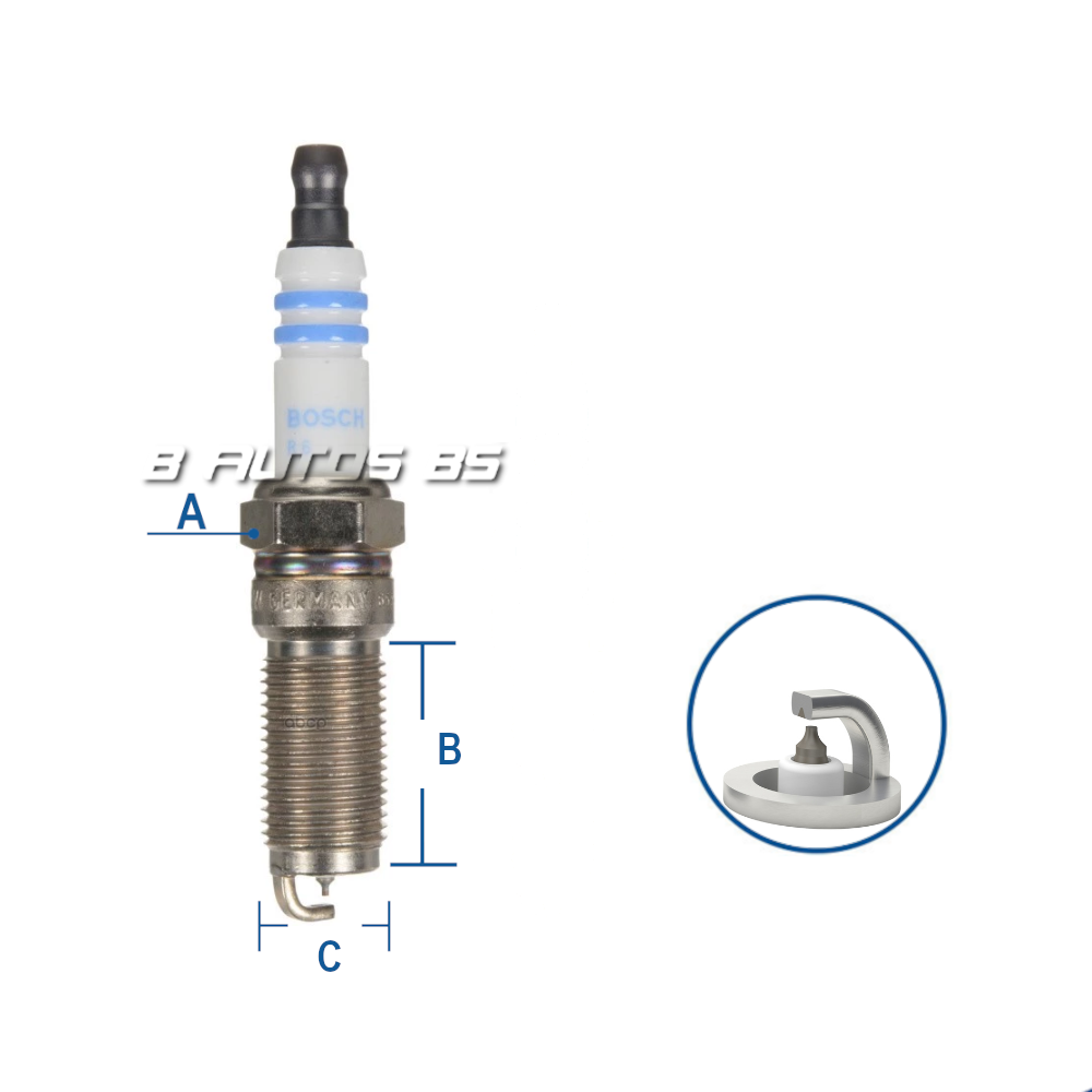 BUJIA BOSCH HR7NII332W IRIDIO FORD/ MAZDA/ VOLVO REF. HR7NII332W