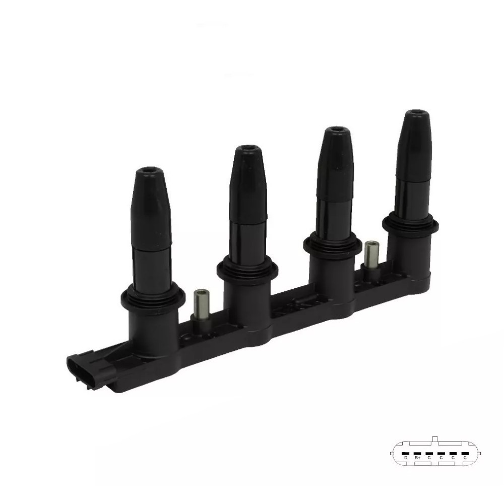 BOBINA DE ENCENDIDO CEMA CBI-UF606 CHEVROLET SONIC, TRACKER REF. CBI-UF606