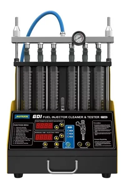 BANCO DE PRUEBA Y LAVADOR DE INYECTORES GDI 6 PROBETAS REF. 04CT400