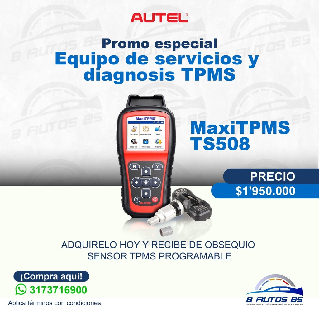 KIT AUTEL MAXITPMS TS508 REF. KIT-003