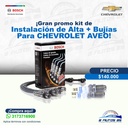 KIT INSTALACION ALTA Y BUJIAS CHEVROLET AVEO REF. KIT-004