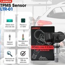 Sensor TPMS Launch con válvula Metálica