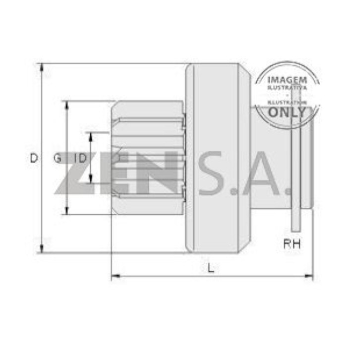 Bendix Arranque Hnz-10003 Chevrolet Aveo