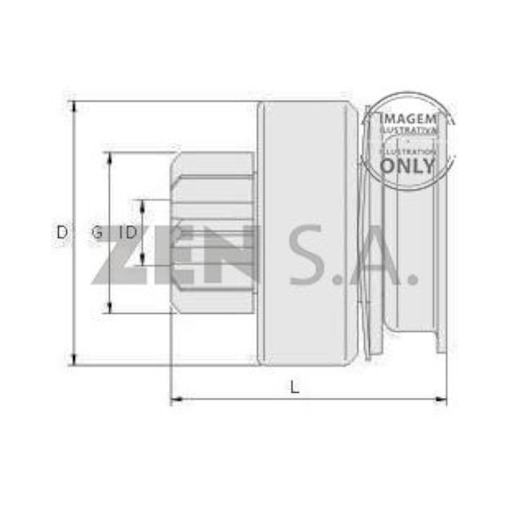 BENDIX ARRANQUE HNZ-0806 CITROEN, PEUGEOT REF. ZM806
