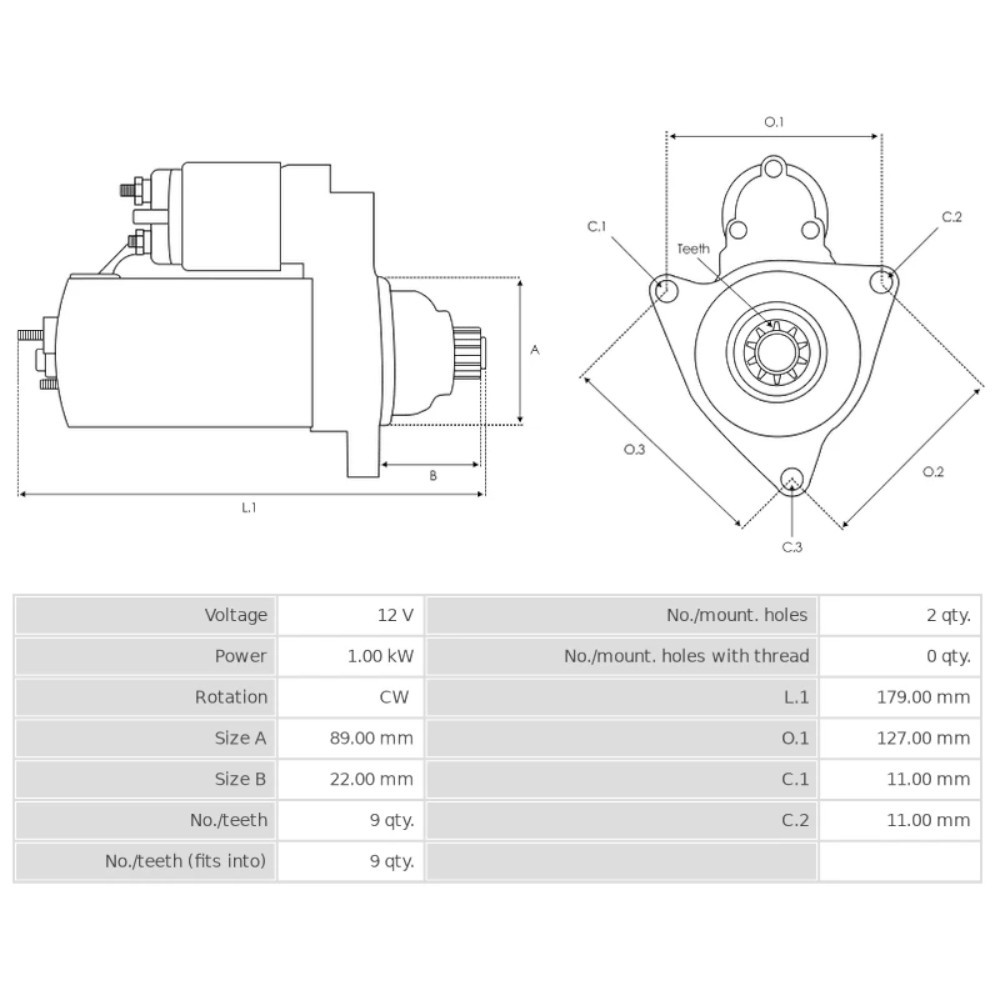 ARRANQUE CHEVROLET LUV 2300 RELACIONADO REF. 69510
