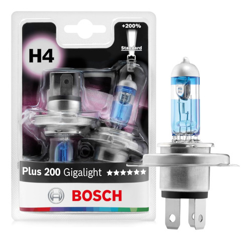 [1987301435] BOMBILLOS BOSCH H4 PLUS 200%