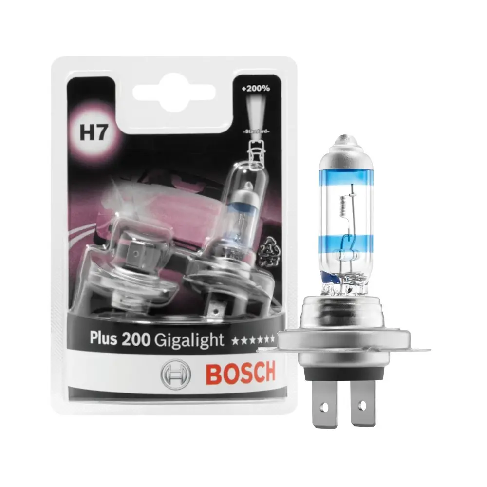 BOMBILLOS BOSCH H7 X2 PLUS 200%+LUZ 12V 55W REF. 1987301436