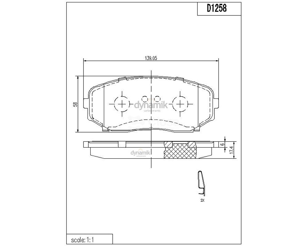 PAST FREN DEL FORD EDGE 2007- 8377D1258CK DNK8377D1258CK
