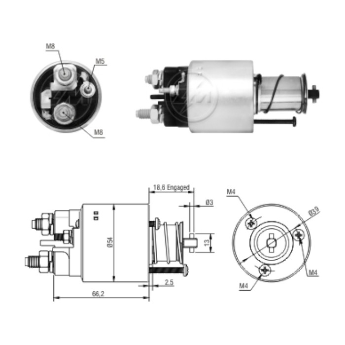 [ZM1-497] AUTOMATICO ARRANQUE ZM1-497 CITROEN, PEUGEOT REF. ZM1-497