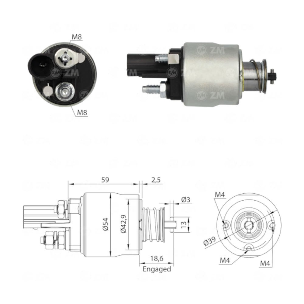 [ZM1-498] AUTOMATICO ARRANQUE ZM1-498 AUDI, VLOKSWAGEN REF. ZM1-498