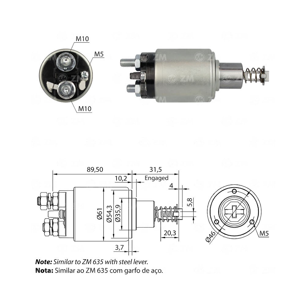 AUTOMATICO ARRANQUE ZM536 MERCEDES BENZ REF. ZM536