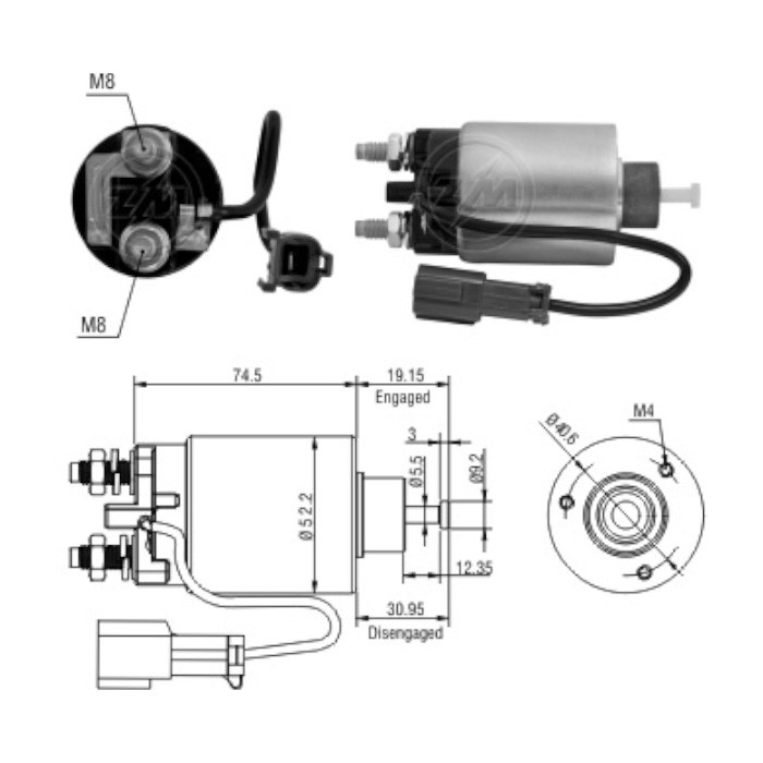 AUTOMATICO ARRANQUE ZM5-860 NISSAN REF. ZM5-860