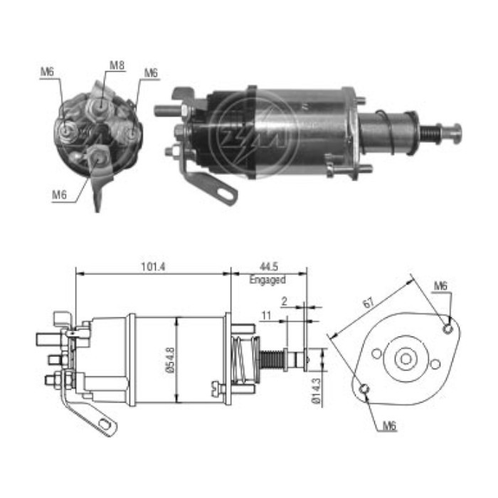 AUTOMATICO ARRANQUE ZM574 FORD REF. ZM611