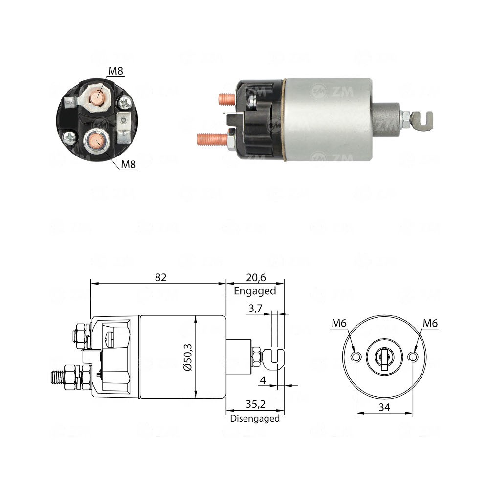 AUTOMATICO ARRANQUE ZM660 TOYOTA REF. ZM660