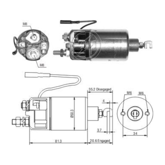 [ZM661] AUTOMATICO ARRANQUE ZM661 TOYOTA REF. ZM661