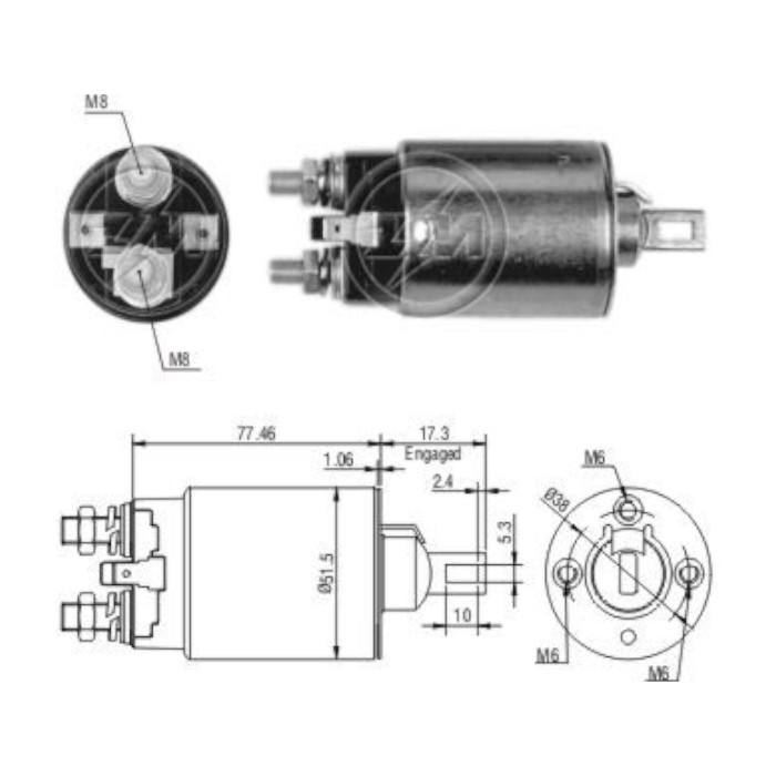 AUTOMATICO ARRANQUE ZM694 HYUNDAI REF. ZM694