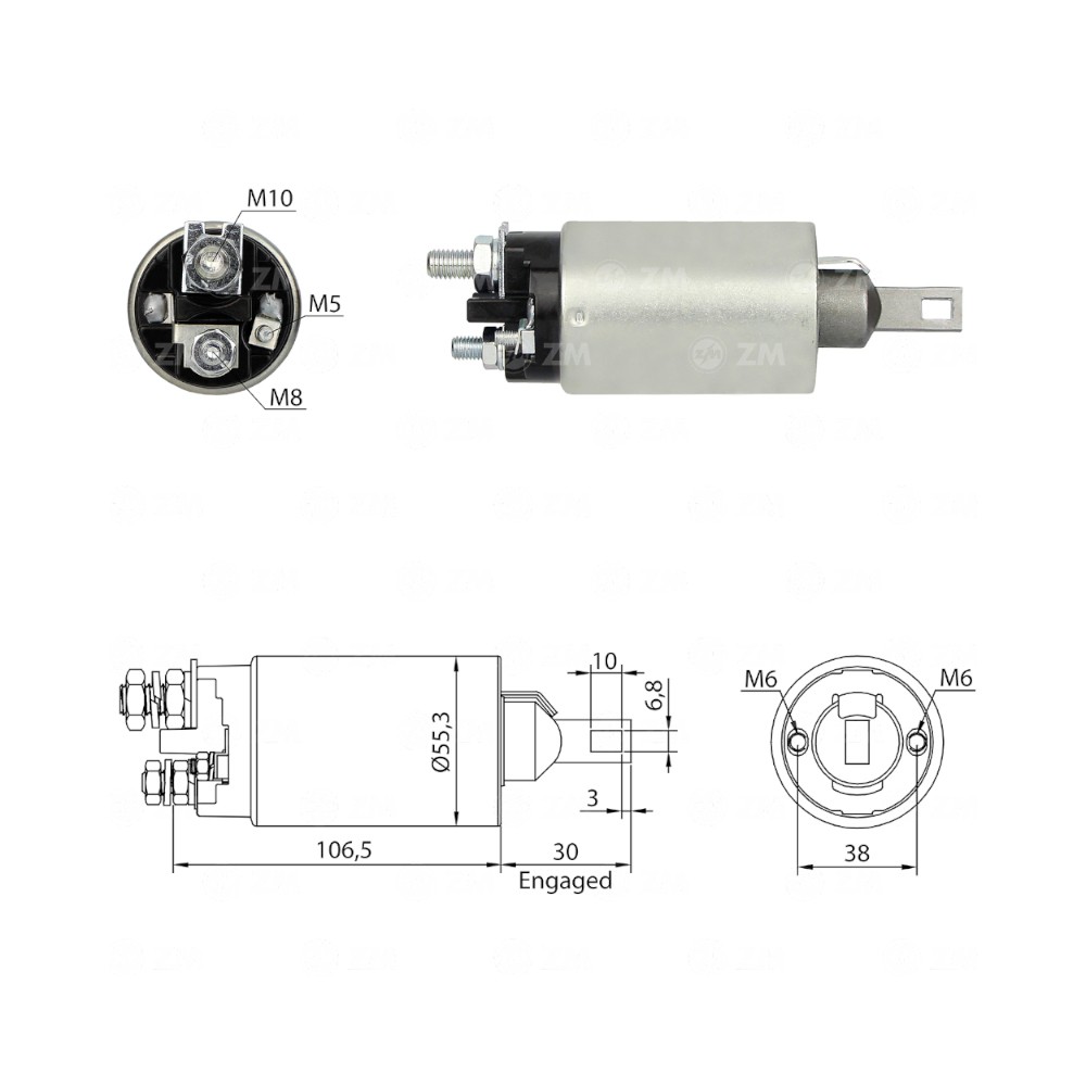 AUTOMATICO ARRANQUE ZM890 FORD, HINO DIESEL REF. ZM890