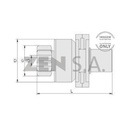 BENDIX ARRANQUE HNZ-0050 DODGE 100 REF. HNZ-0050