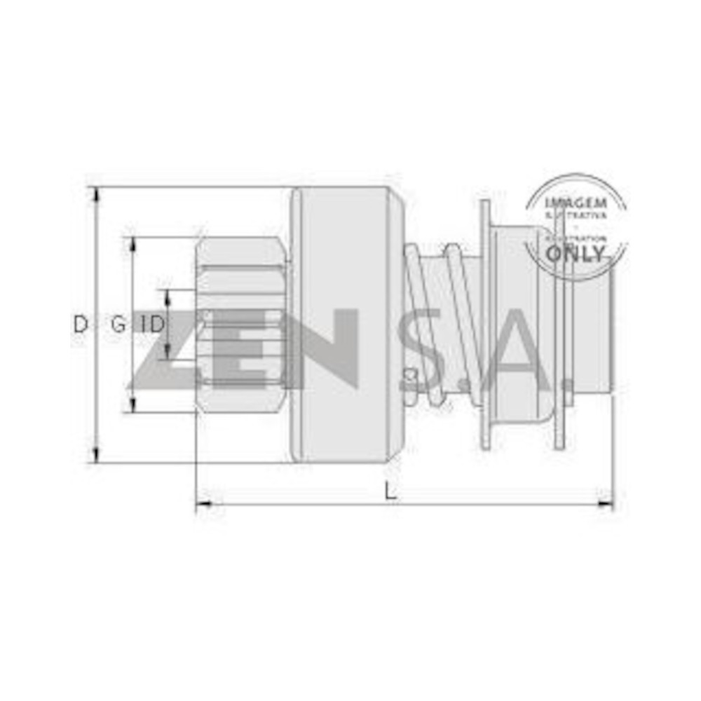 BENDIX ARRANQUE HNZ-0141 NISSAN REF. HNZ-0141