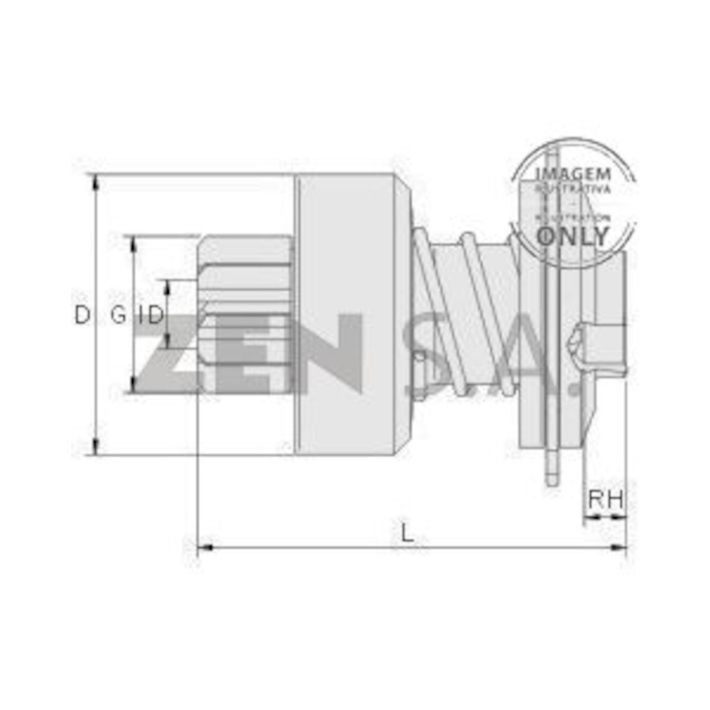 [HNZ-0213] BENDIX ARRANQUE HNZ-0213 FIAT, LADA REF. HNZ-0213