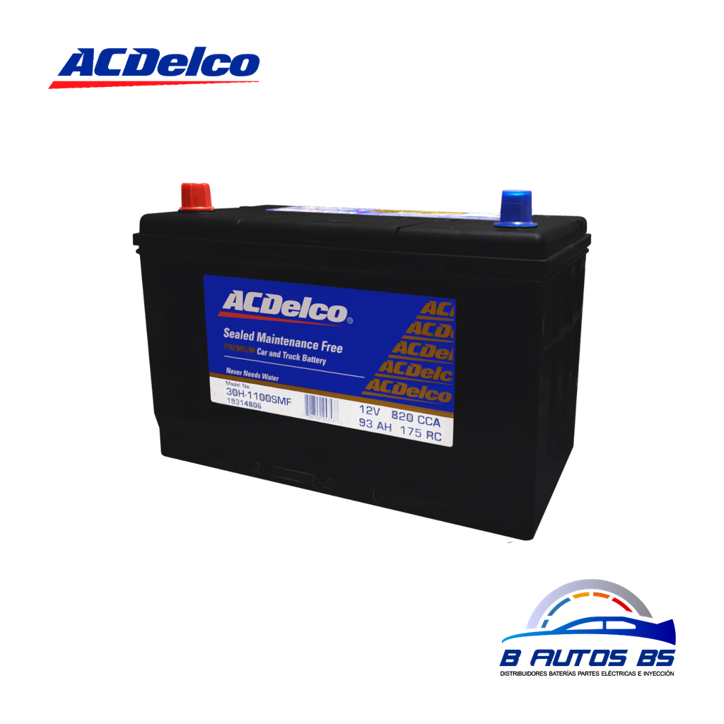 BATERIA AC-DELCO 30H 1100 DORADA REF. 19314806